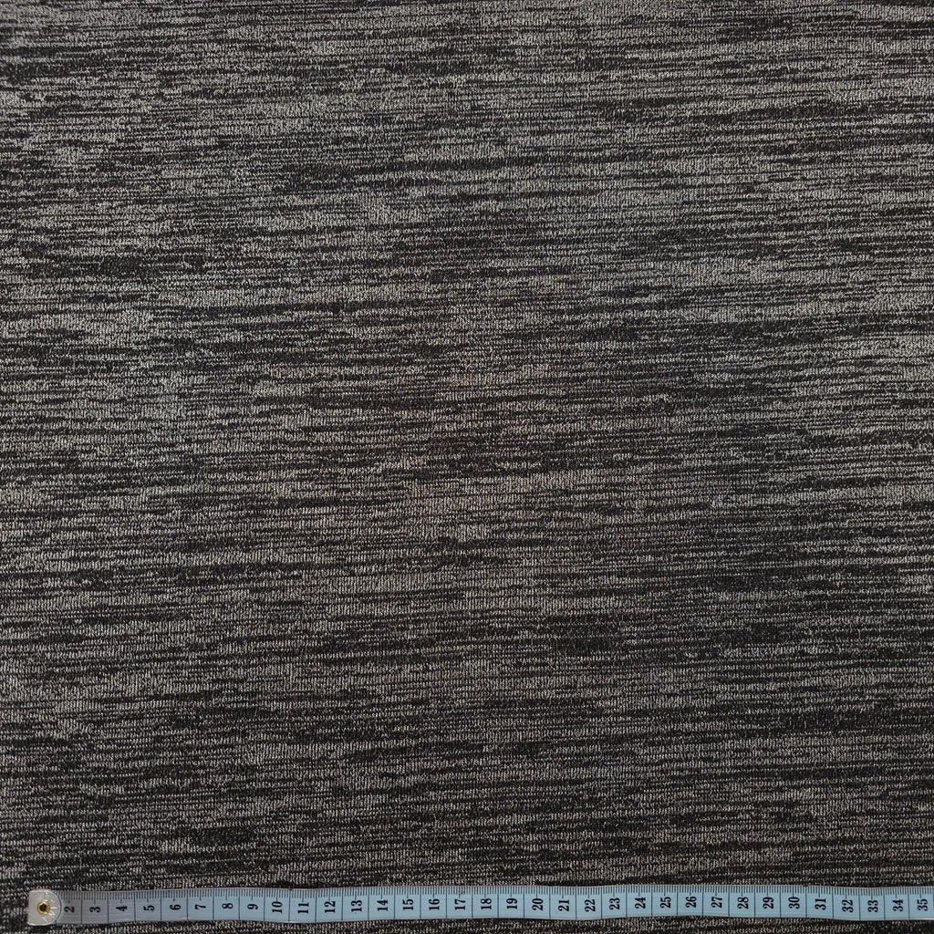 Strick Jersey gestreift grau CSM-STOFFE