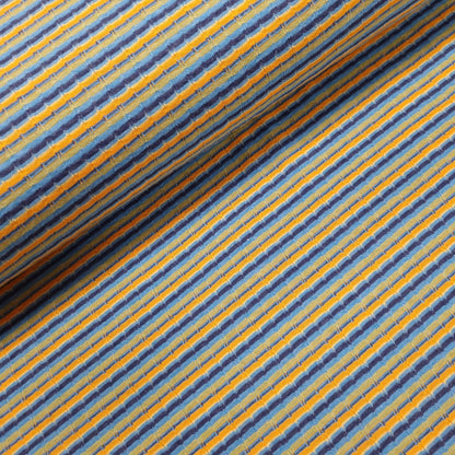 Strick Jersey gestreift mehrfarbig blau CSM-STOFFE