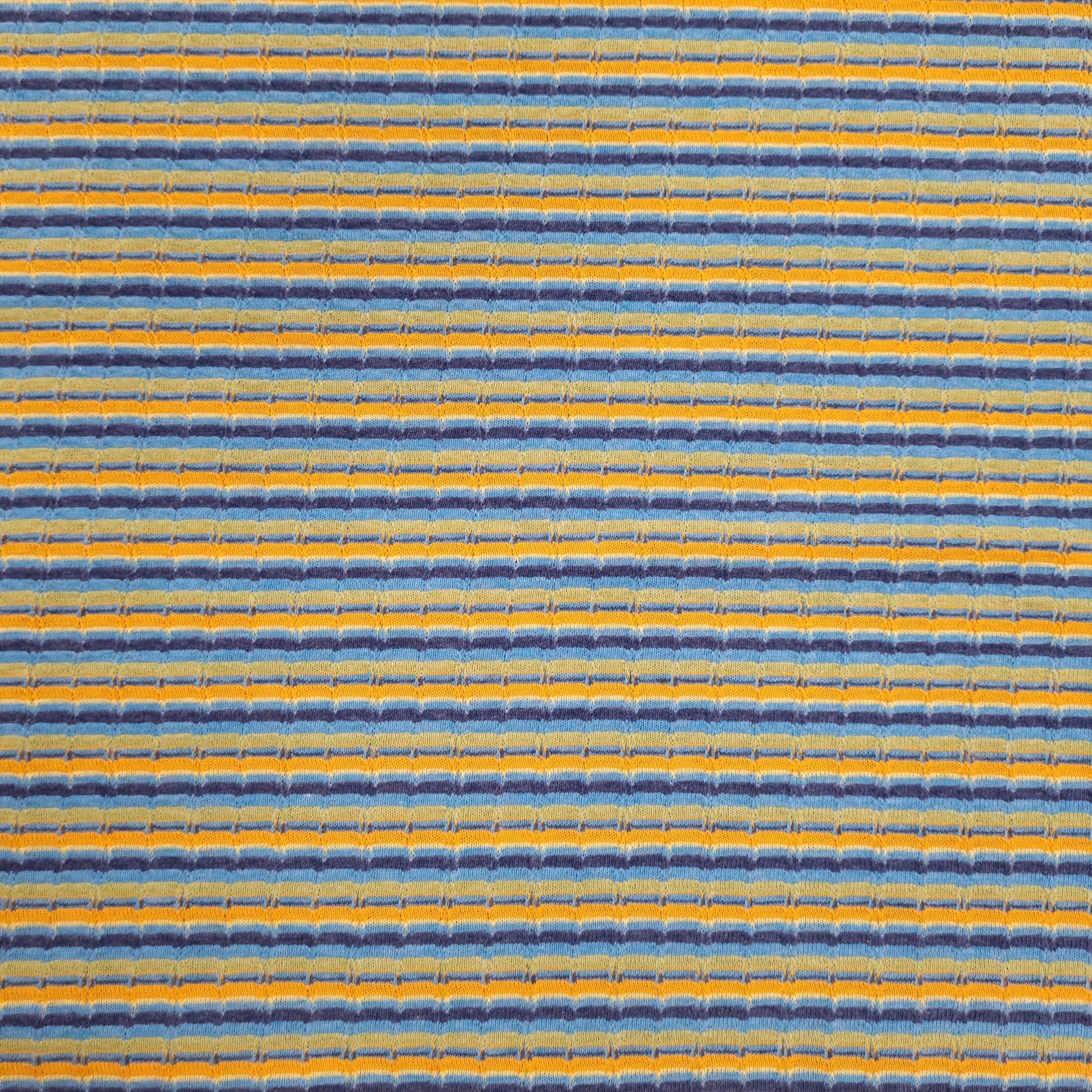 Strick Jersey gestreift mehrfarbig blau CSM-STOFFE