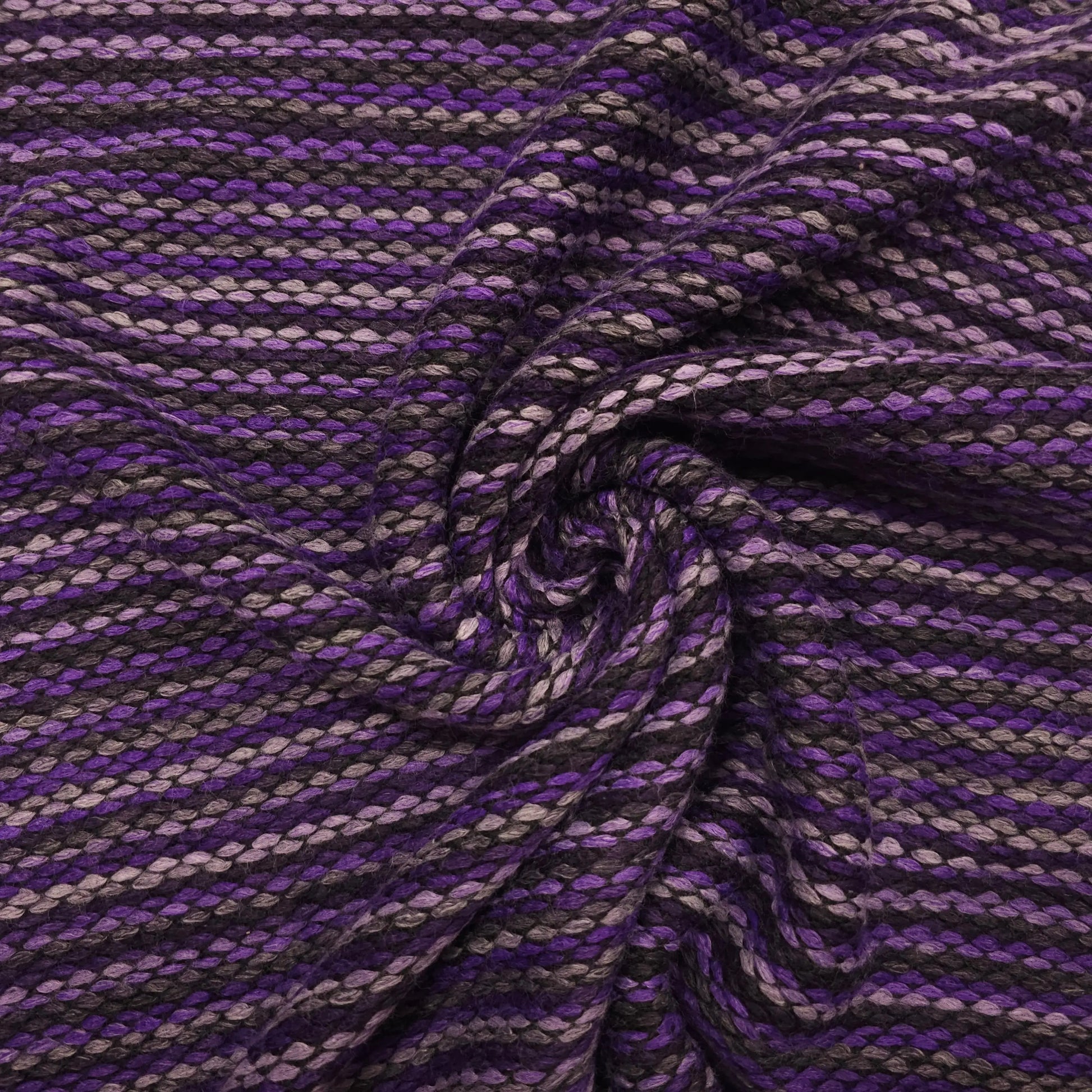 Strickstoff lila Streifen CSM-STOFFE