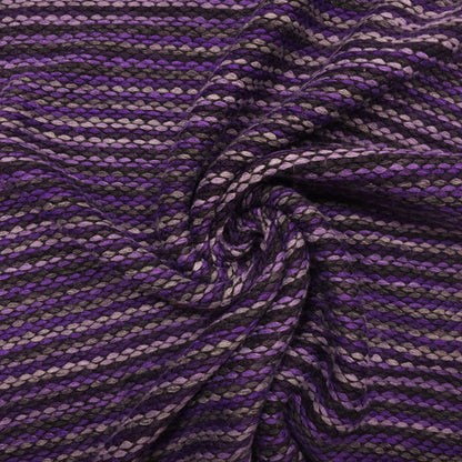 Strickstoff lila Streifen CSM-STOFFE