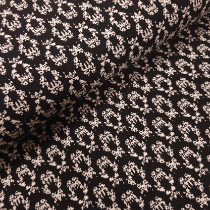 Strickstoff schwarz abstraktes Muster CSM-STOFFE