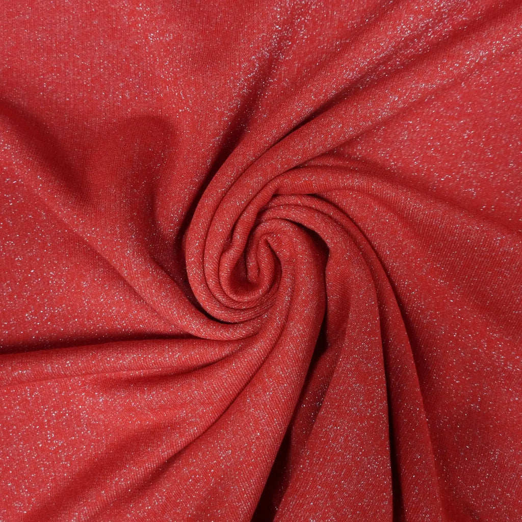 Sweatstoff rot Lurex