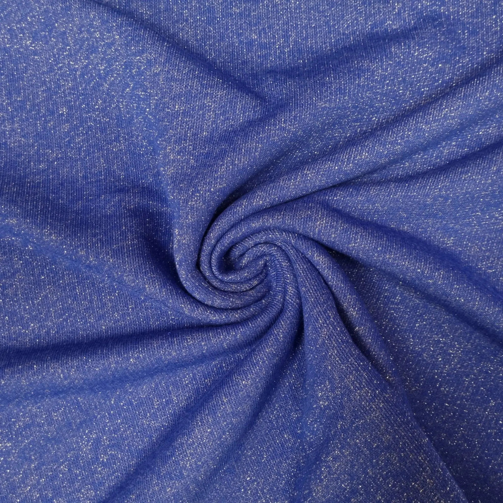 Sweatstoff blau Lurex