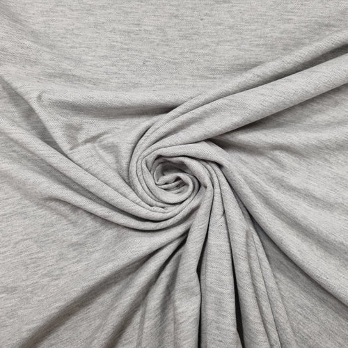 T-Shirt Stoff grau meliert Baumwolle XXL CSM-STOFFE