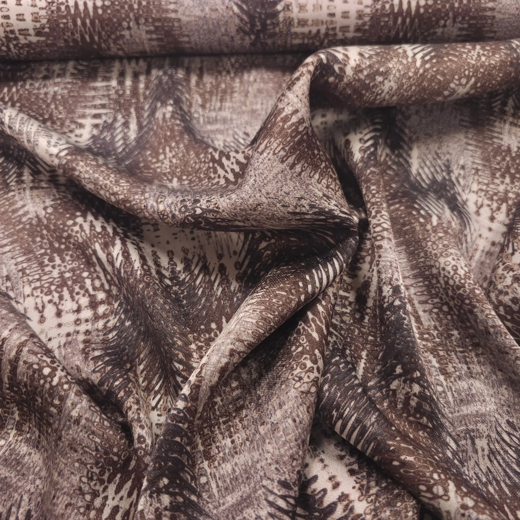 Viskose Satin sand abstrakt CSM-STOFFE