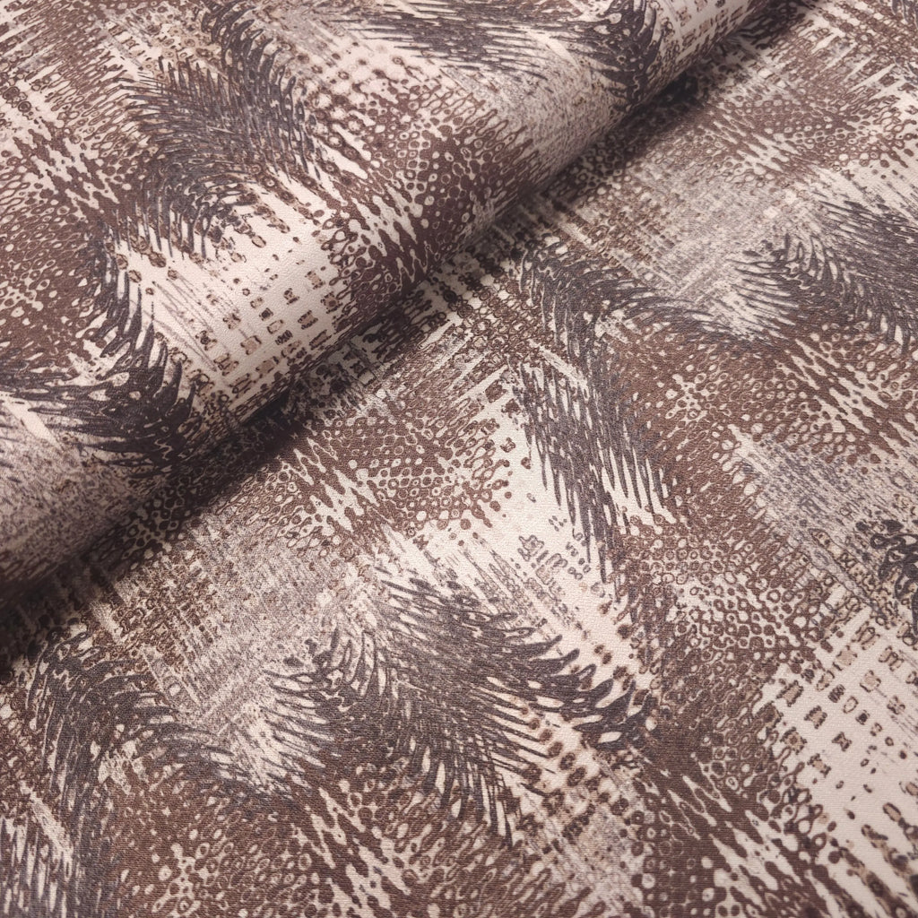 Viskose Satin sand abstrakt CSM-STOFFE