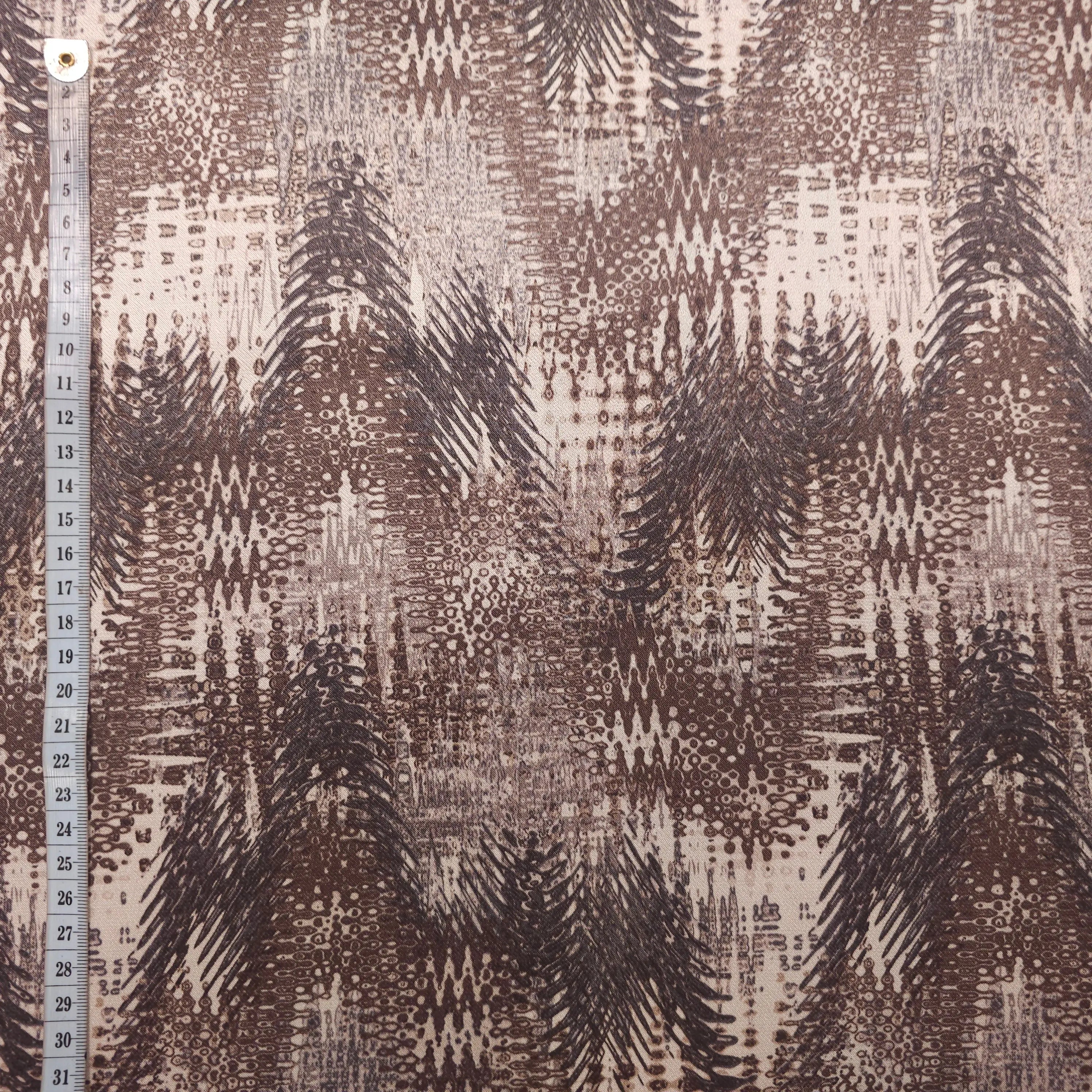 Viskose Satin sand abstrakt CSM-STOFFE