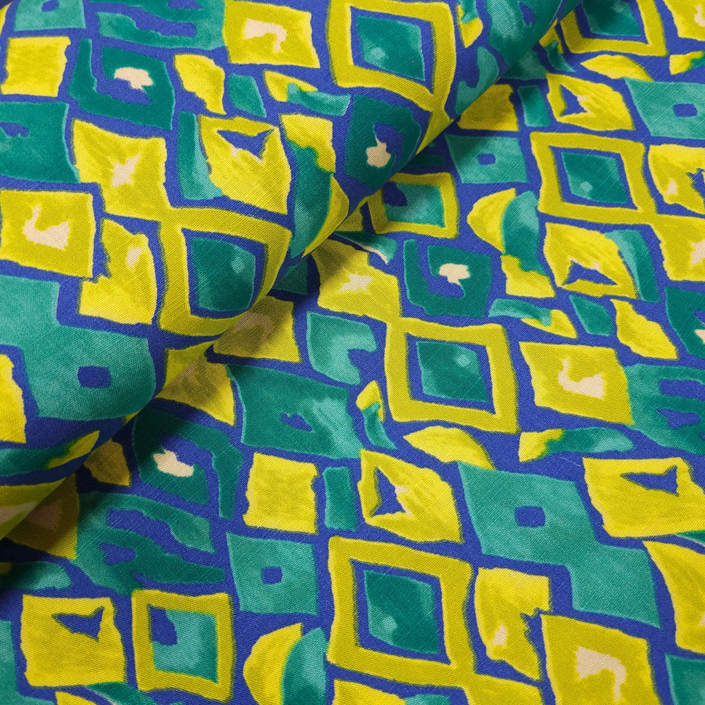 Viskose Stretch geometrische Muster CSM-STOFFE