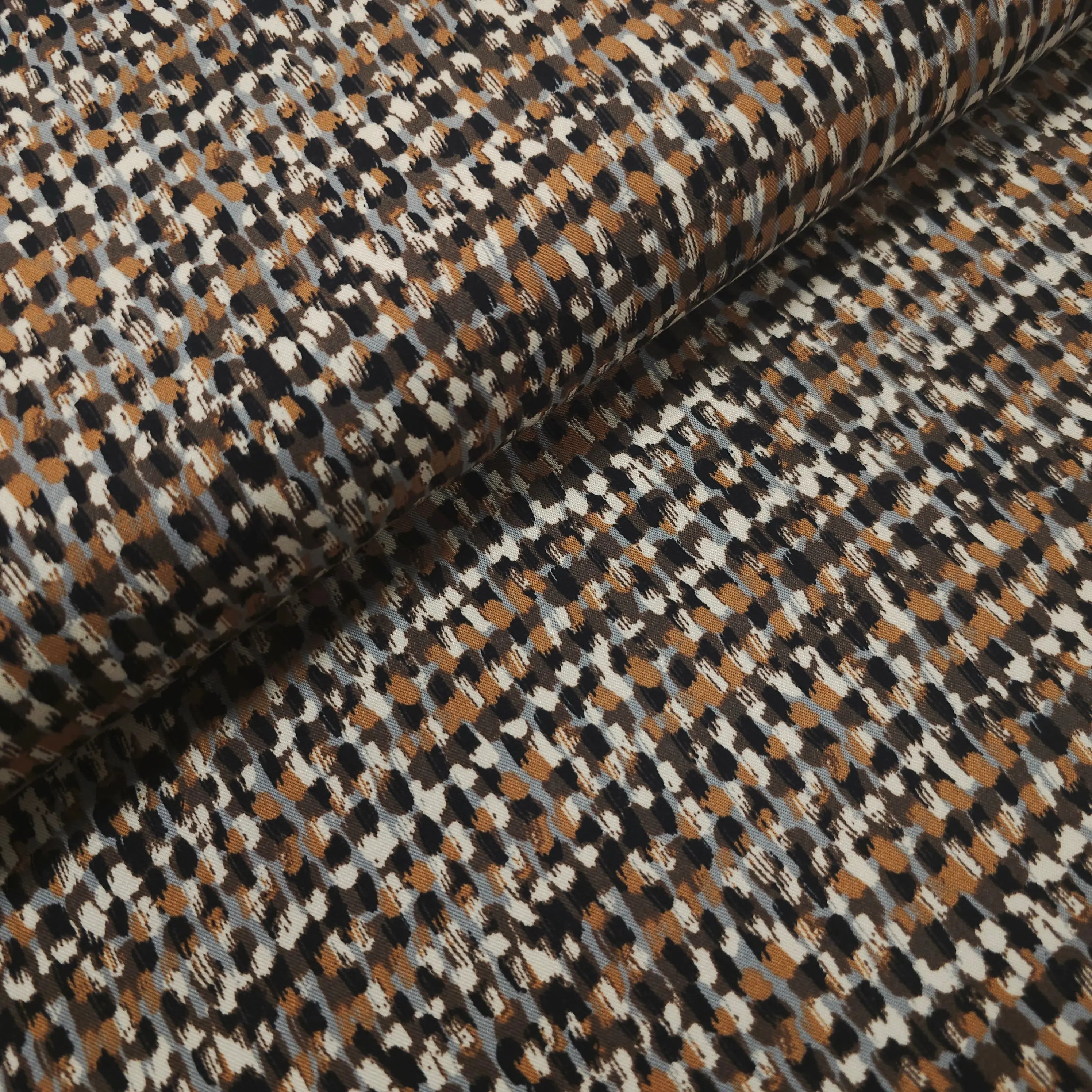 Viskose Twill sand abstrakt CSM-STOFFE