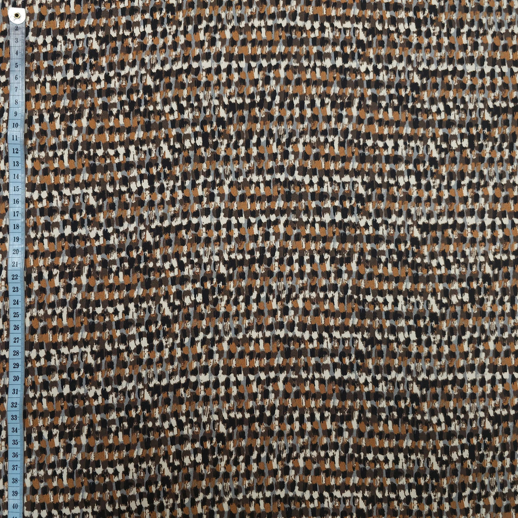 Viskose Twill sand abstrakt CSM-STOFFE