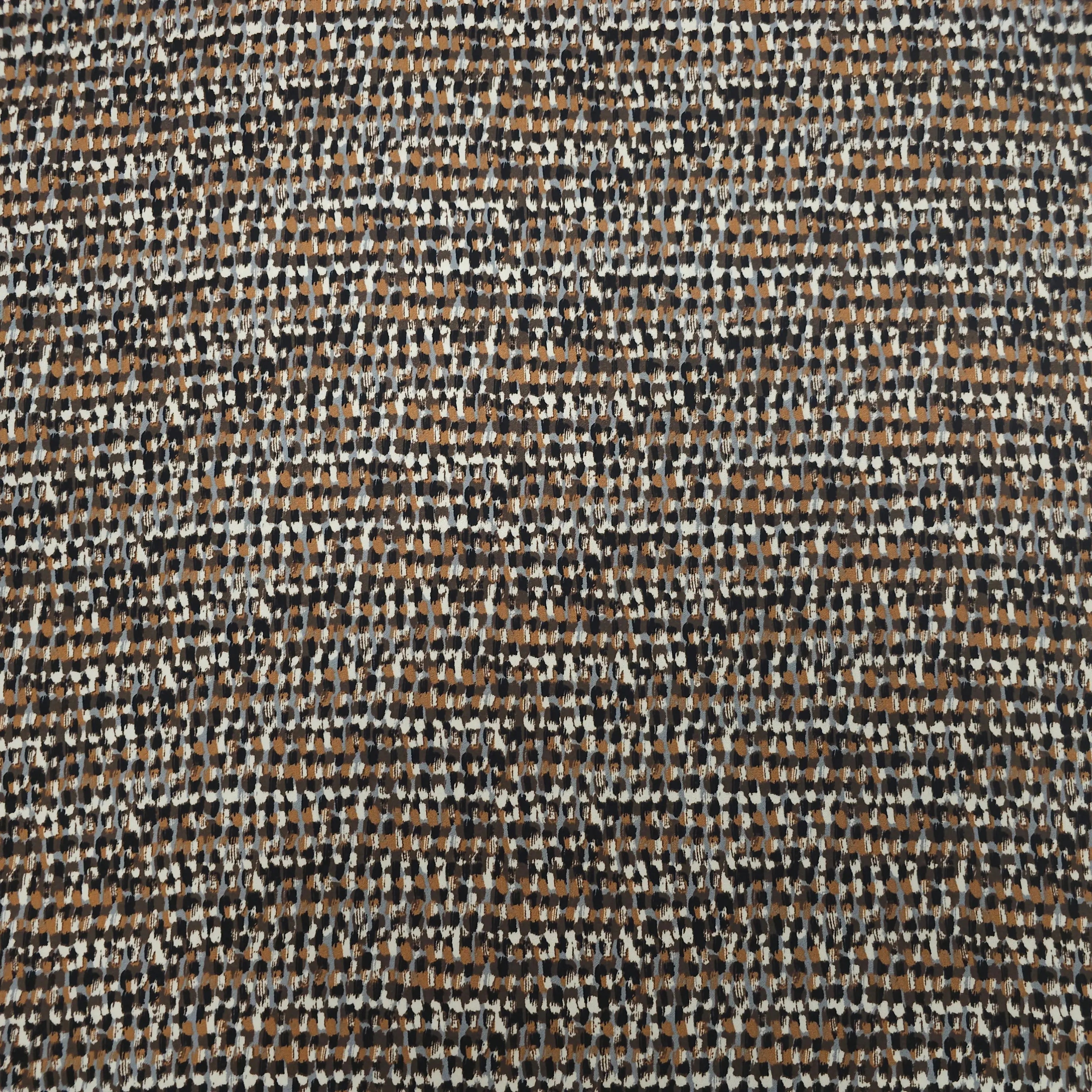 Viskose Twill sand abstrakt CSM-STOFFE