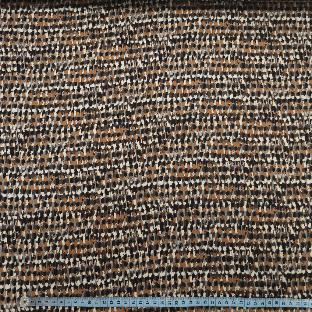 Viskose Twill sand abstrakt CSM-STOFFE