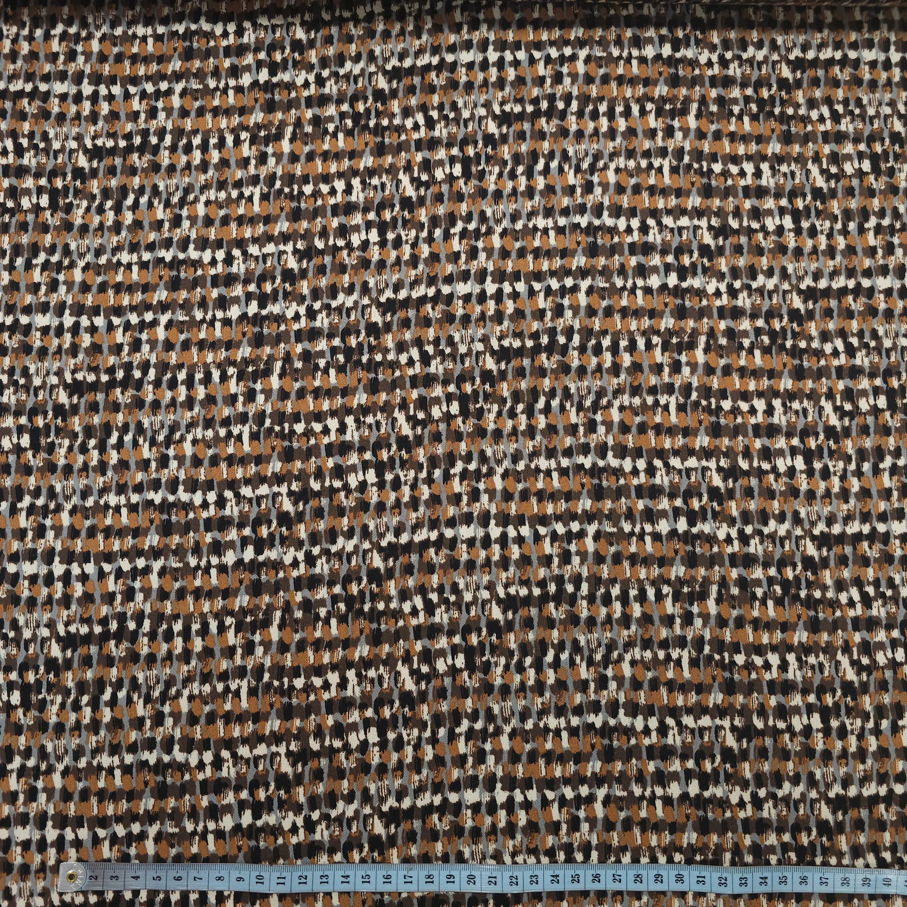 Viskose Twill sand abstrakt CSM-STOFFE