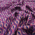 Viskose geometrische Muster pink CSM-STOFFE