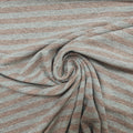Viskosejersey gestreift | grau Lurex CSM-STOFFE