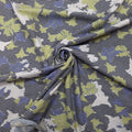 Viskosejersey gestreift mit Blumenmotiv abstrakt CSM-STOFFE