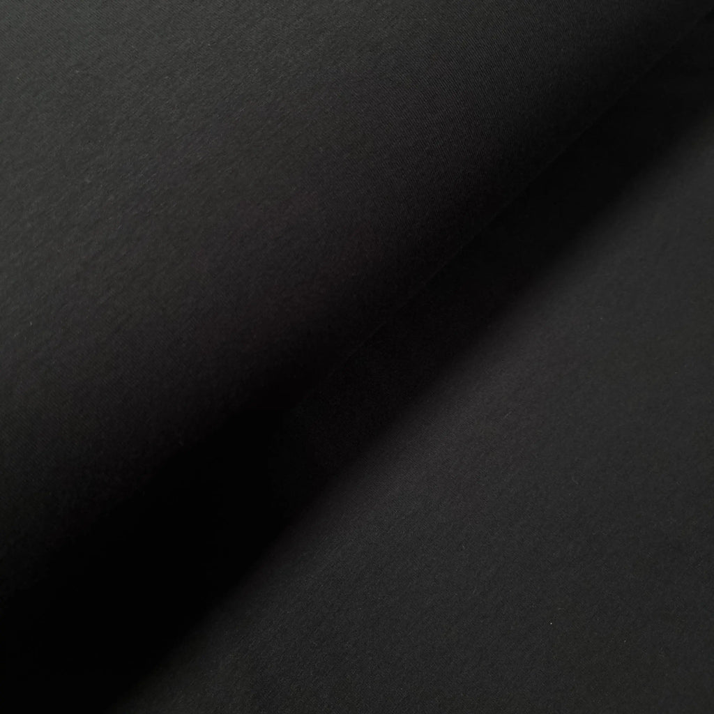 Viskosejersey uni schwarz CSM-STOFFE