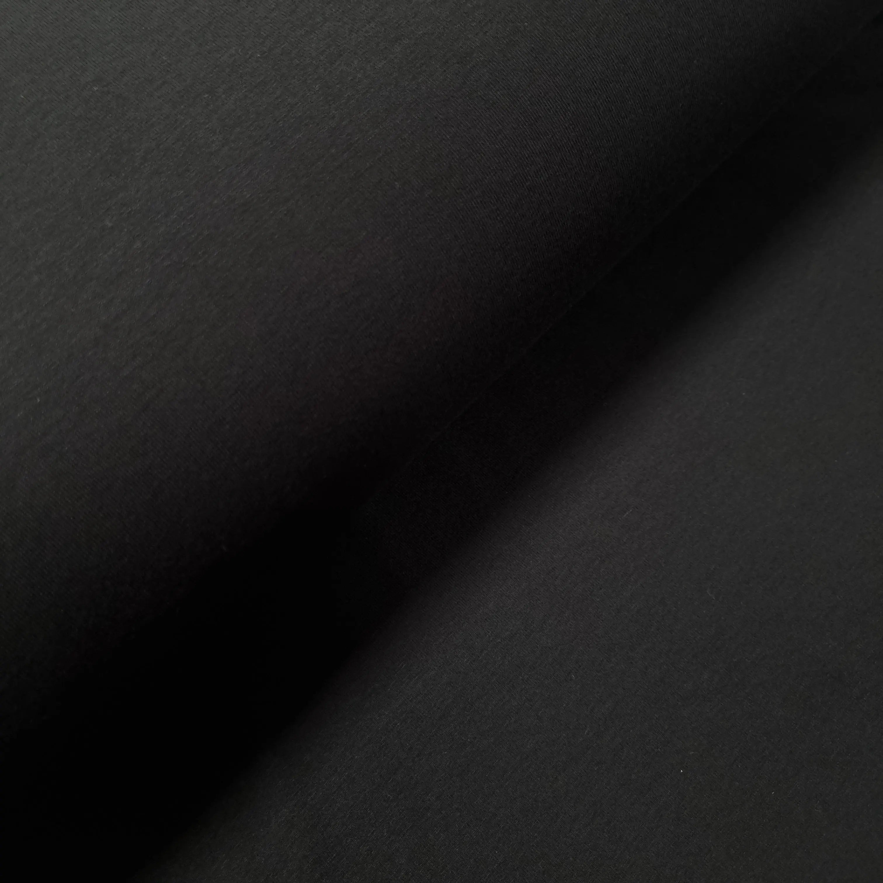 Viskosejersey uni schwarz CSM-STOFFE