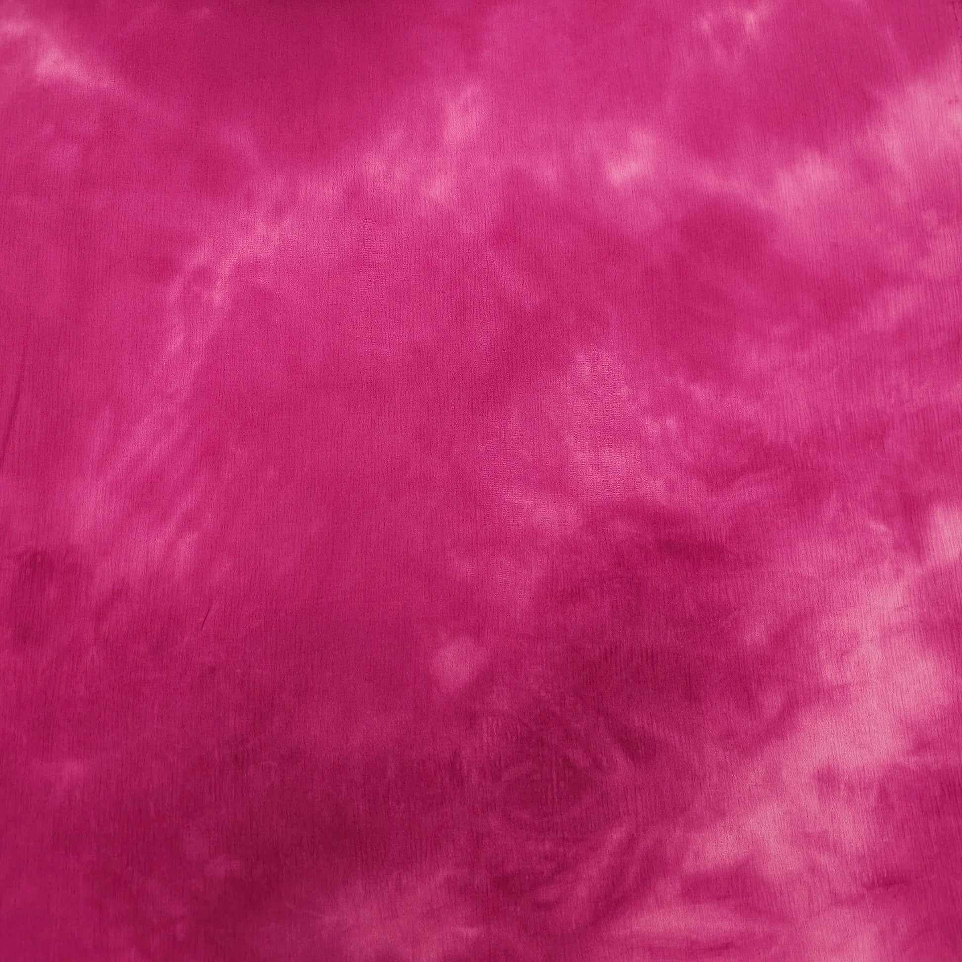 Viskosekrepp pink mit Batik Motiv CSM-STOFFE