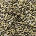 Viskosesatin mit Federn Khaki CSM-STOFFE