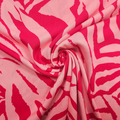Viskosestoff Zebra Muster pink CSM-STOFFE