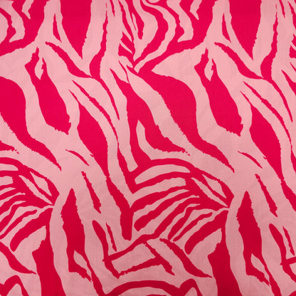 Viskosestoff Zebra Muster pink CSM-STOFFE