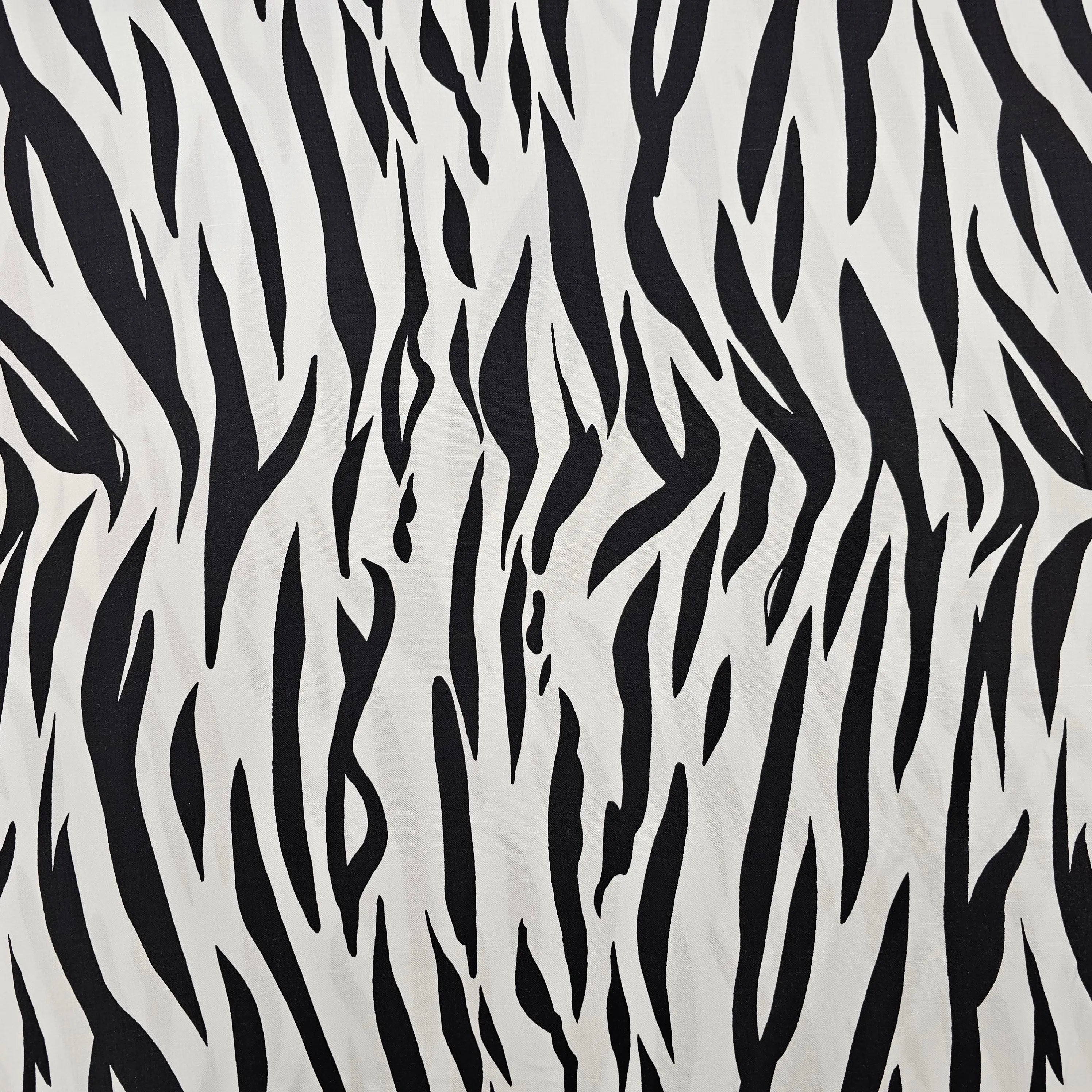 Viskosestoff Zebra schwarz/weiß CSM-STOFFE