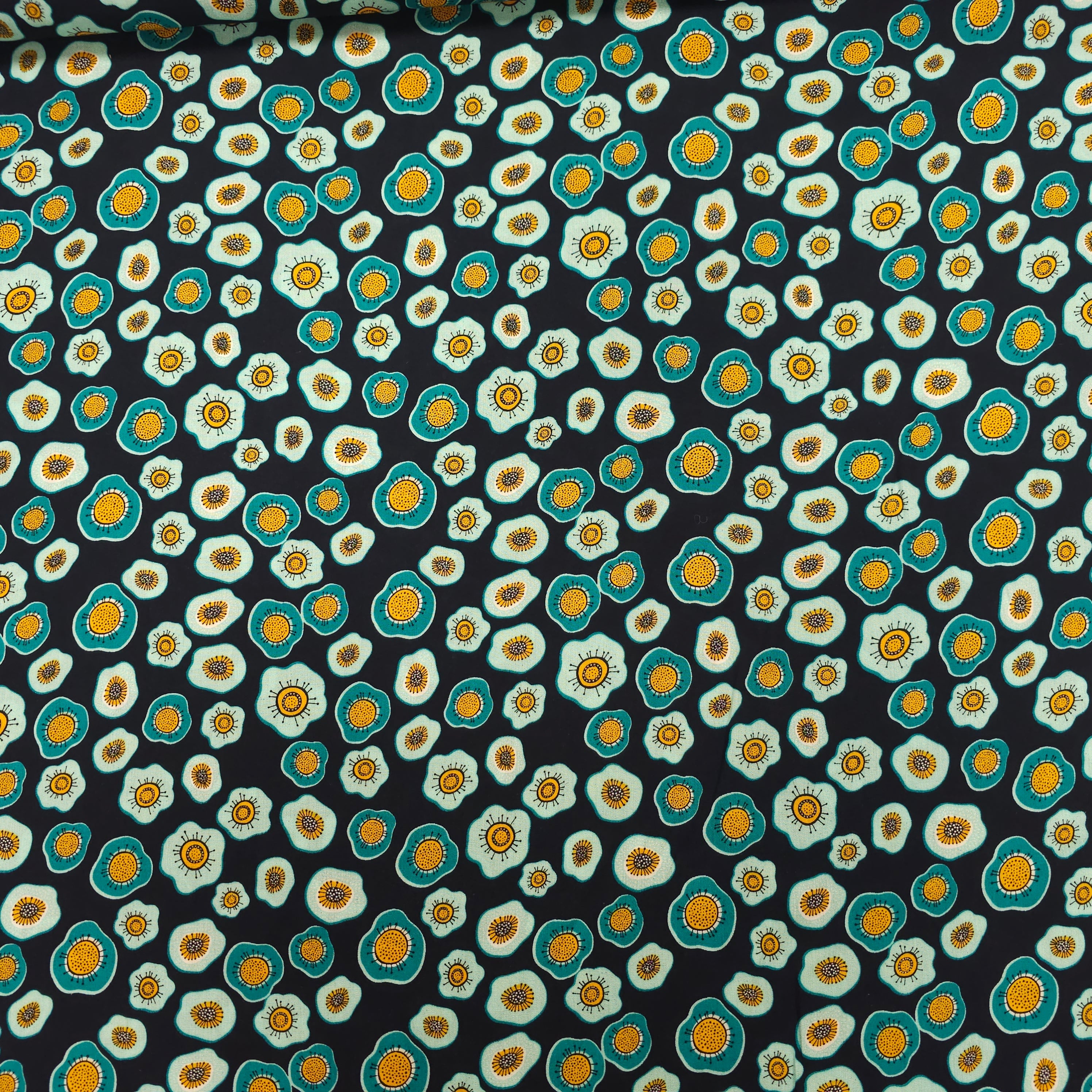 Viskosestoff mit Blumen CSM-STOFFE