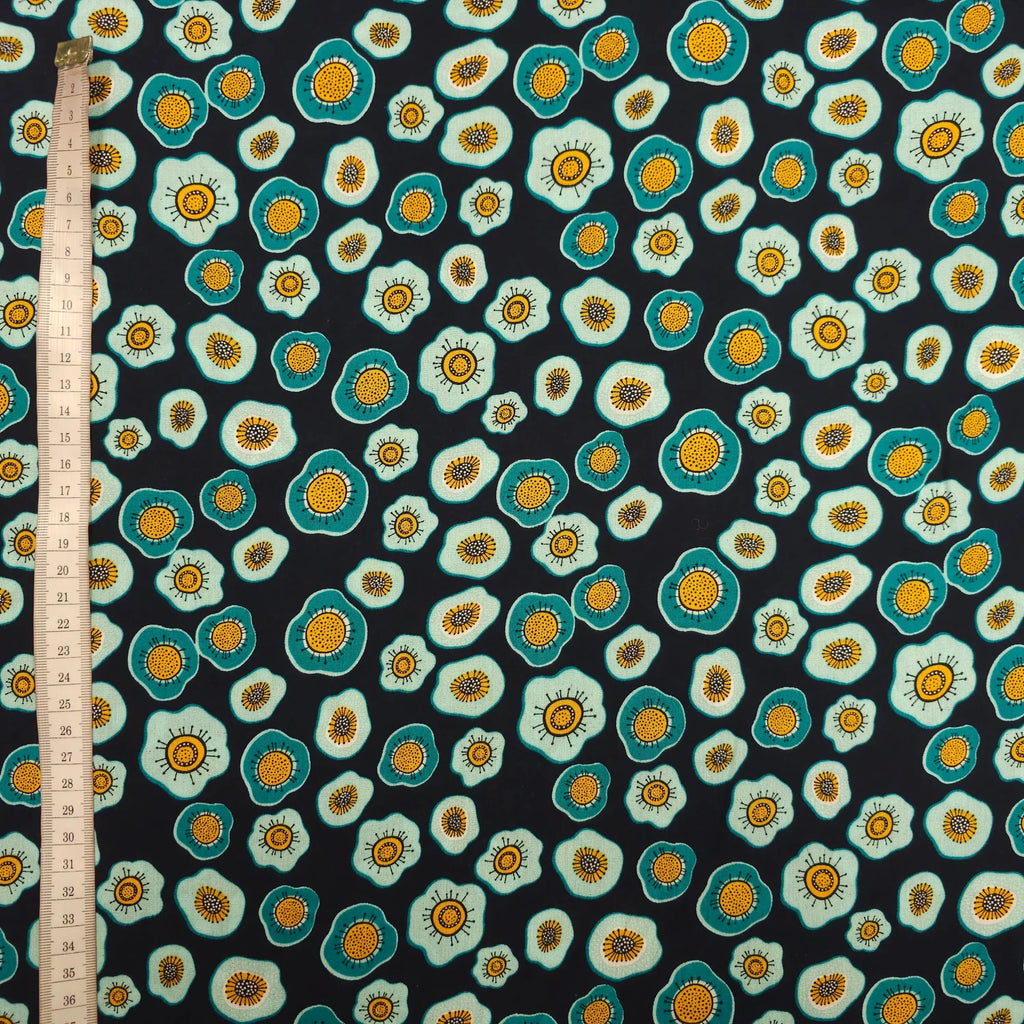 Viskosestoff mit Blumen CSM-STOFFE
