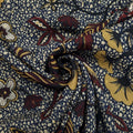 Viskosestoff mit Blumen und Lurex CSM-STOFFE