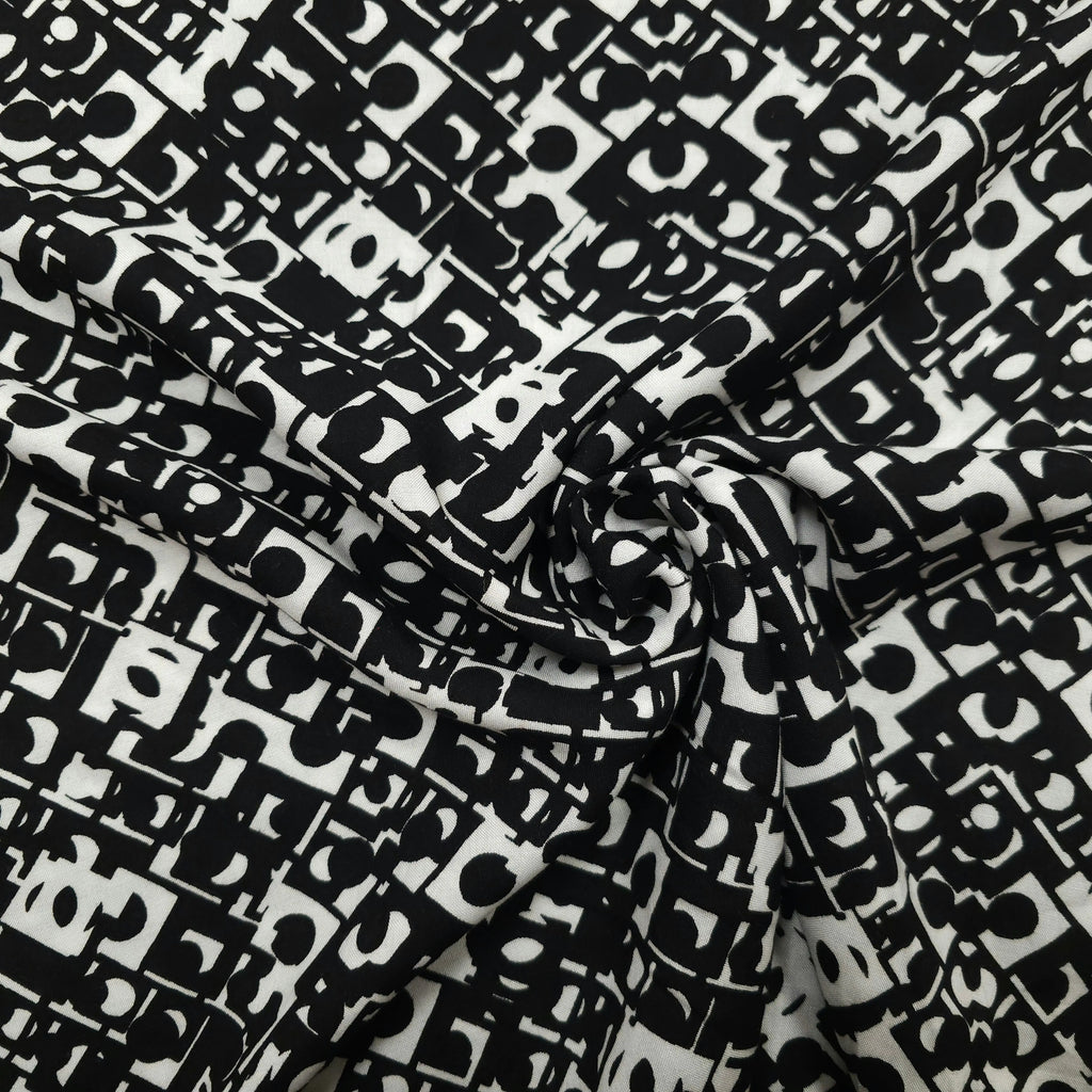 Viskosestoff mit geometrische Muster CSM-STOFFE