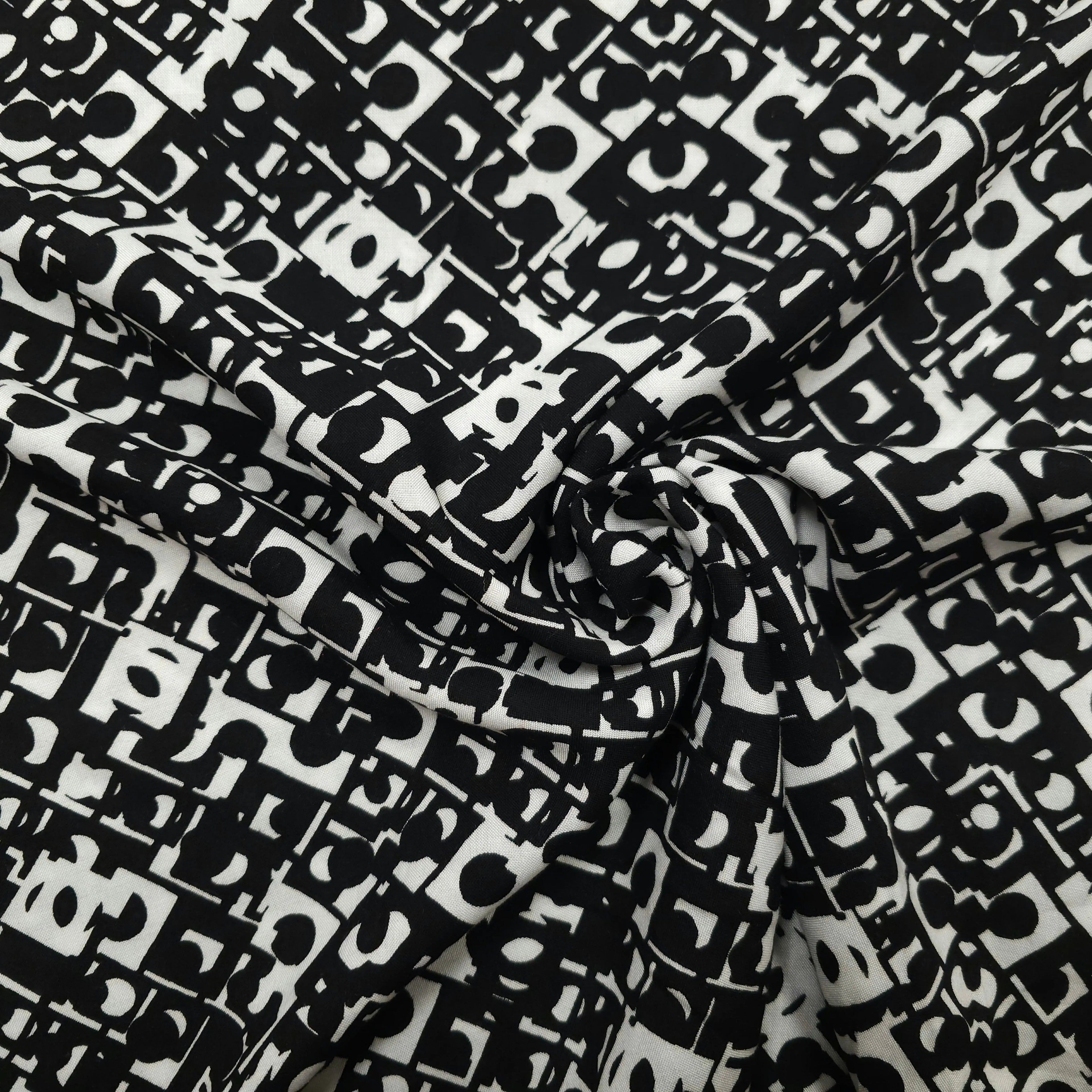 Viskosestoff mit geometrische Muster CSM-STOFFE