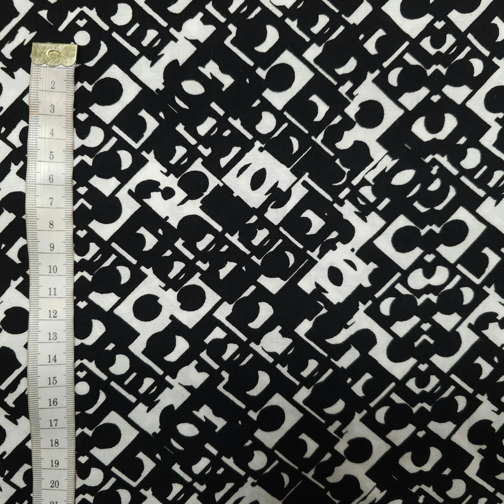 Viskosestoff mit geometrische Muster CSM-STOFFE