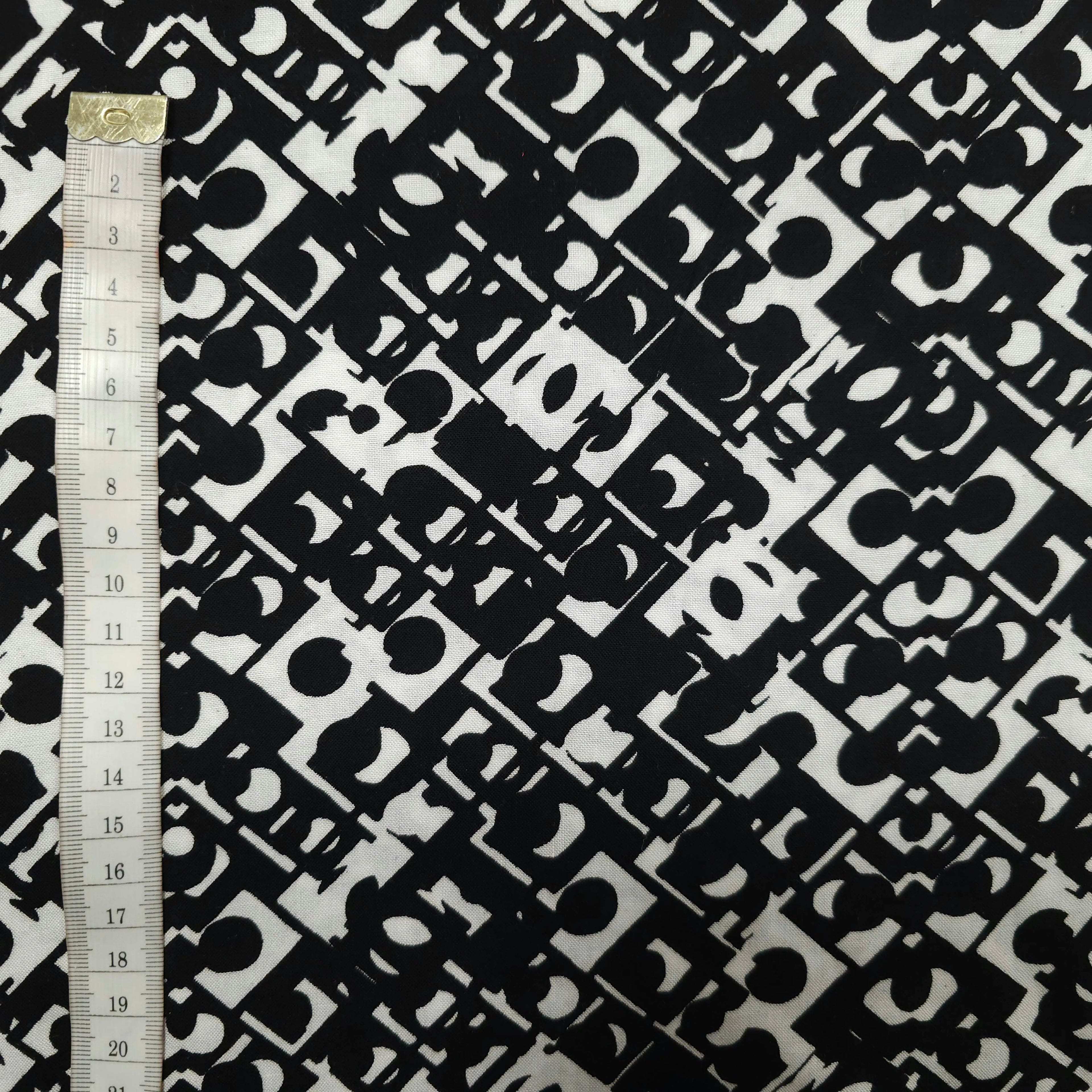 Viskosestoff mit geometrische Muster CSM-STOFFE