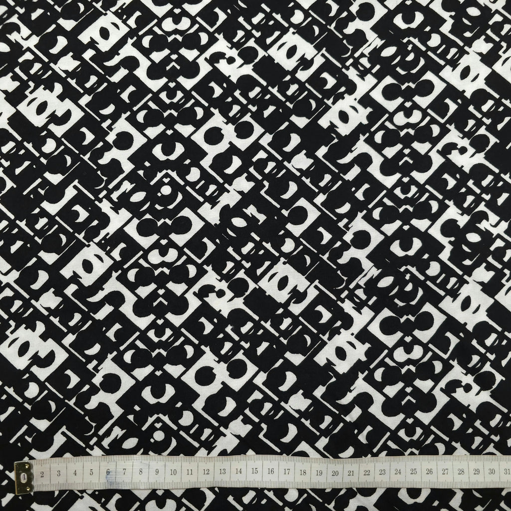 Viskosestoff mit geometrische Muster CSM-STOFFE