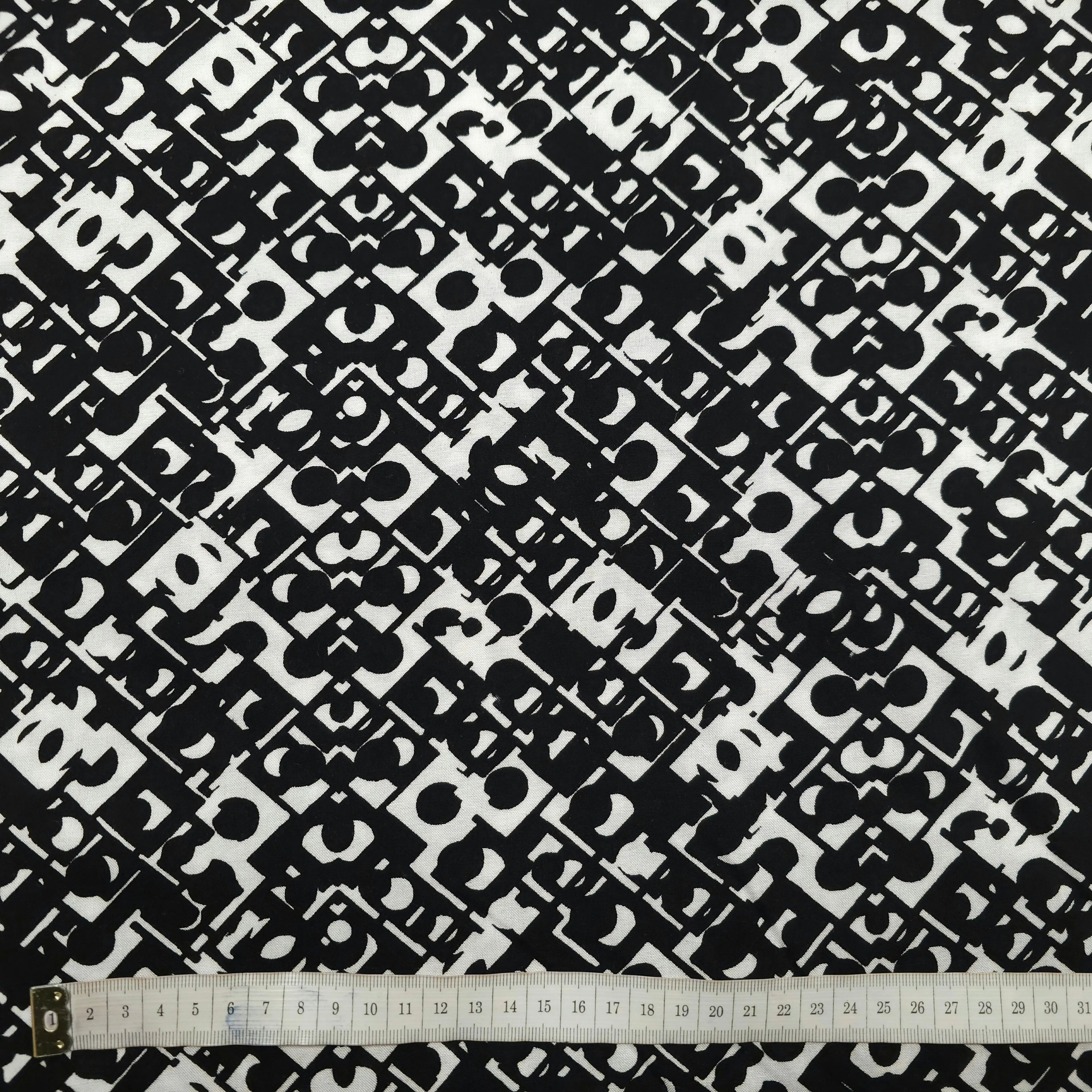 Viskosestoff mit geometrische Muster CSM-STOFFE