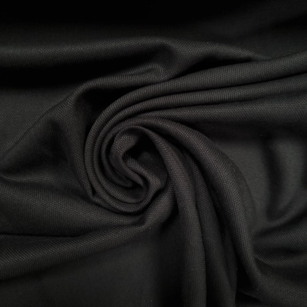 Viskosestoff uni schwarz CSM-STOFFE