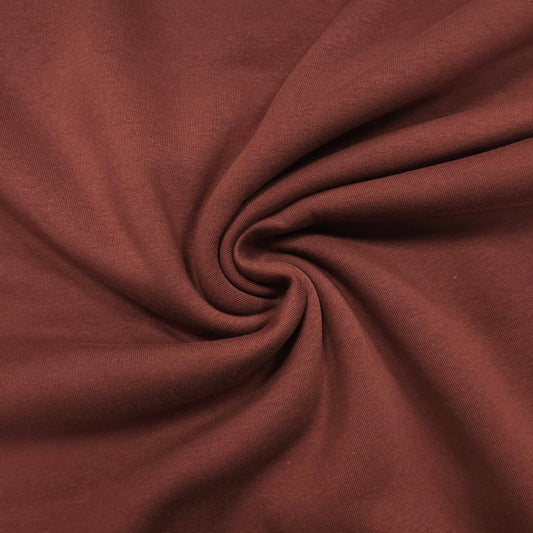 Wintersweat angeraut Bordeaux CSM-STOFFE