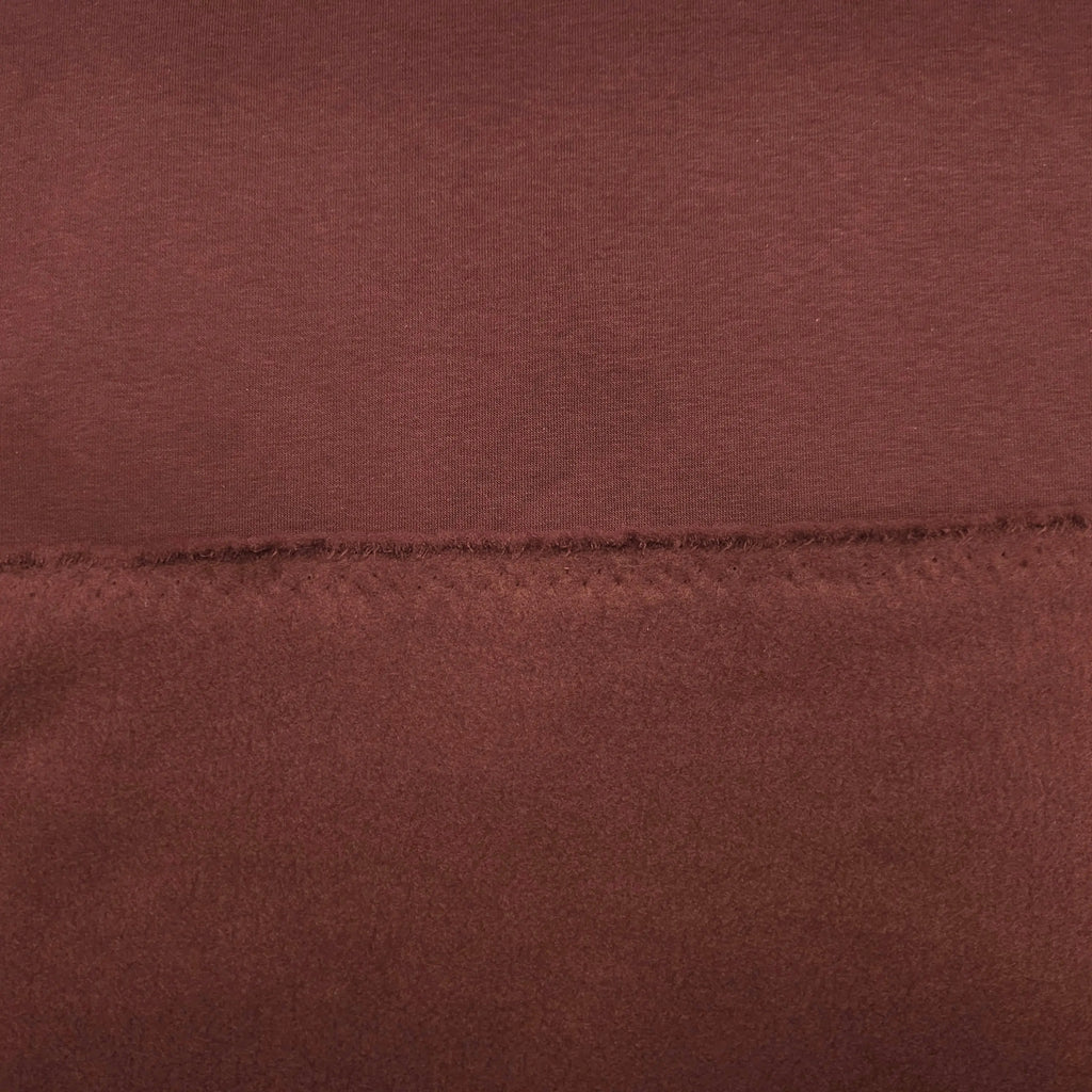 Wintersweat angeraut Bordeaux CSM-STOFFE