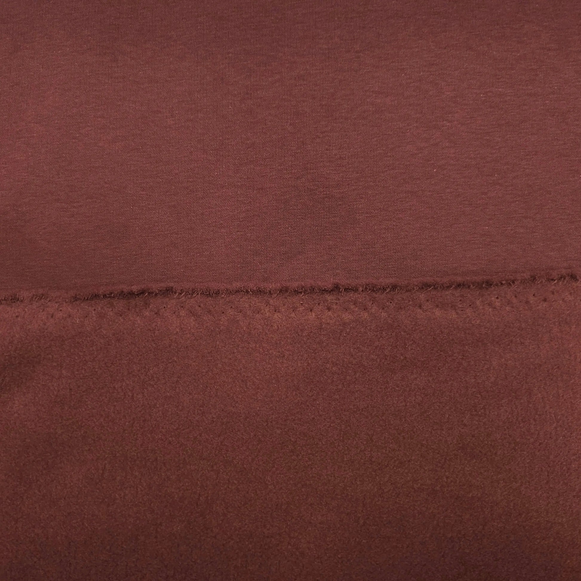 Wintersweat angeraut Bordeaux CSM-STOFFE