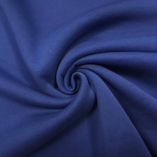 Wintersweat angeraut Royalblau CSM-STOFFE