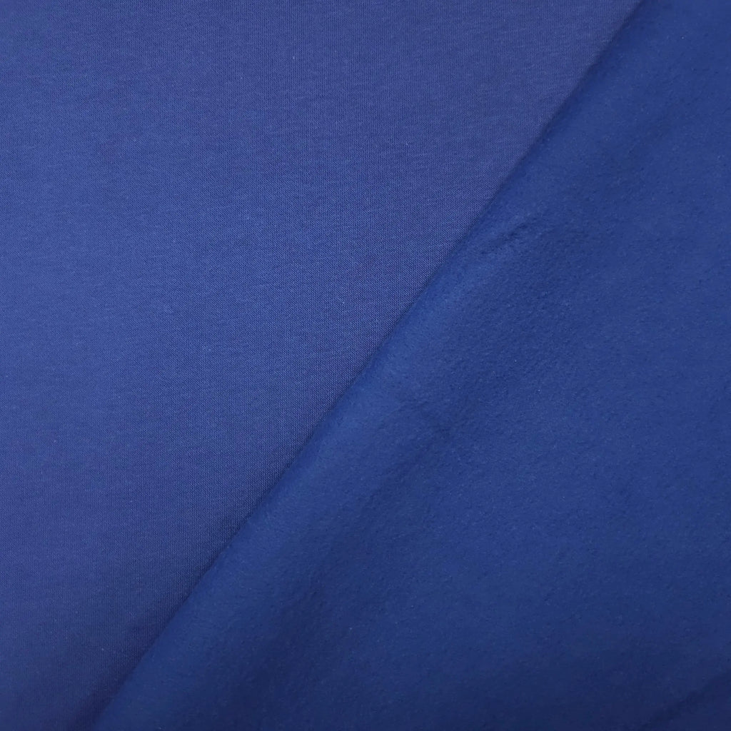 Wintersweat angeraut Royalblau CSM-STOFFE