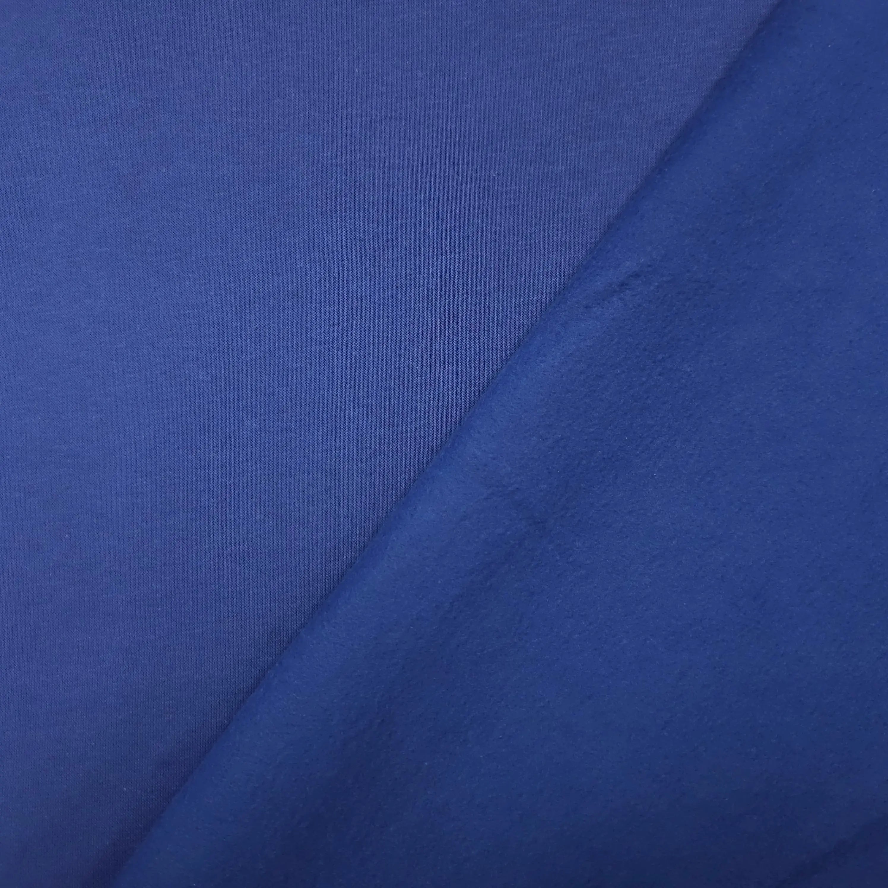 Wintersweat angeraut Royalblau CSM-STOFFE