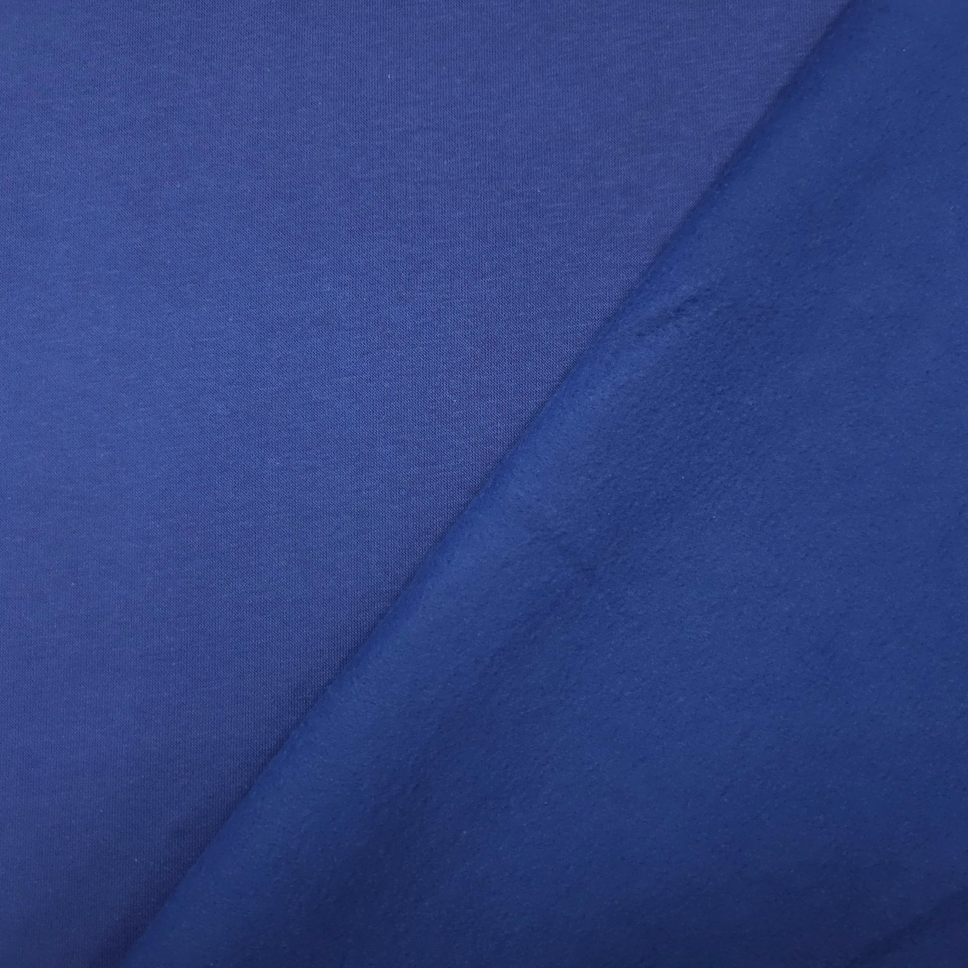 Wintersweat angeraut Royalblau CSM-STOFFE
