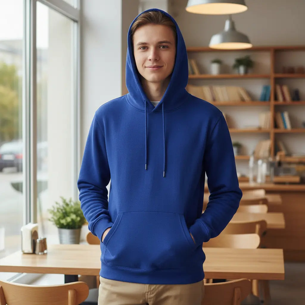 Hoodie in Royalblau
