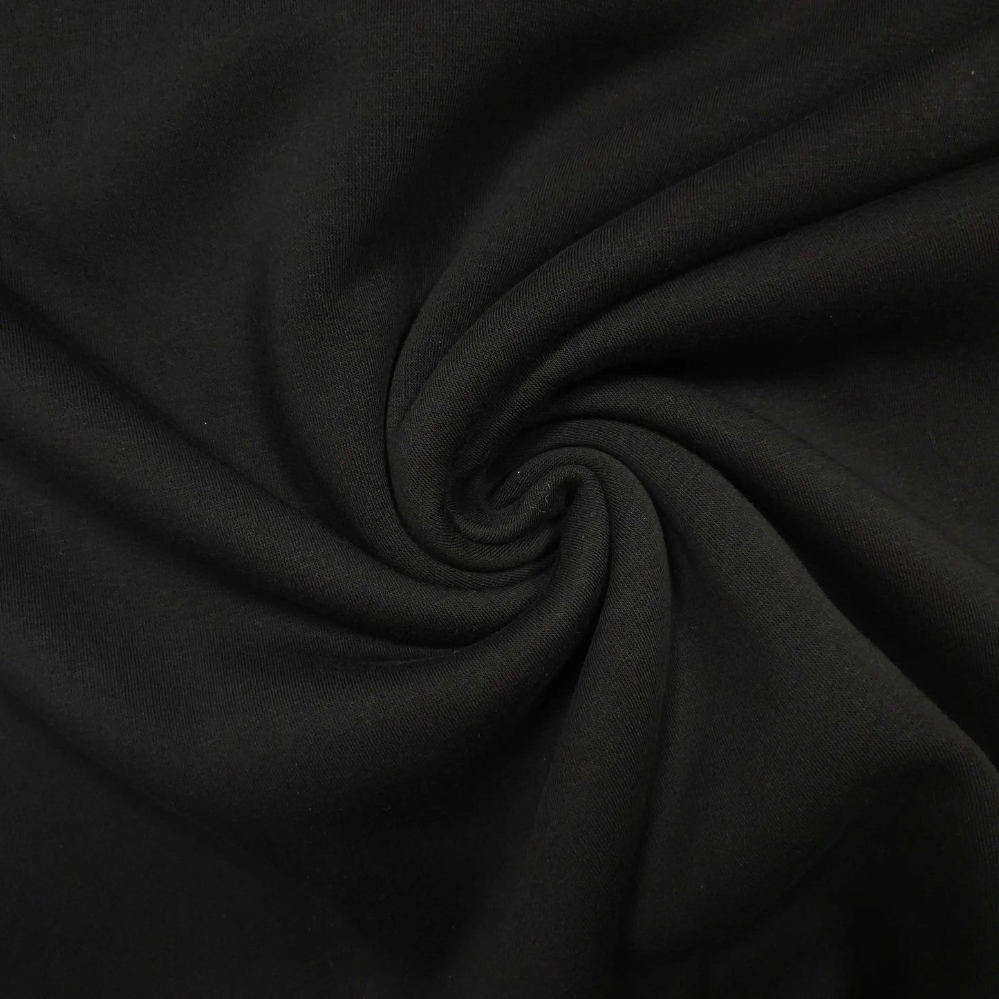 Wintersweat angeraut Schwarz CSM-STOFFE