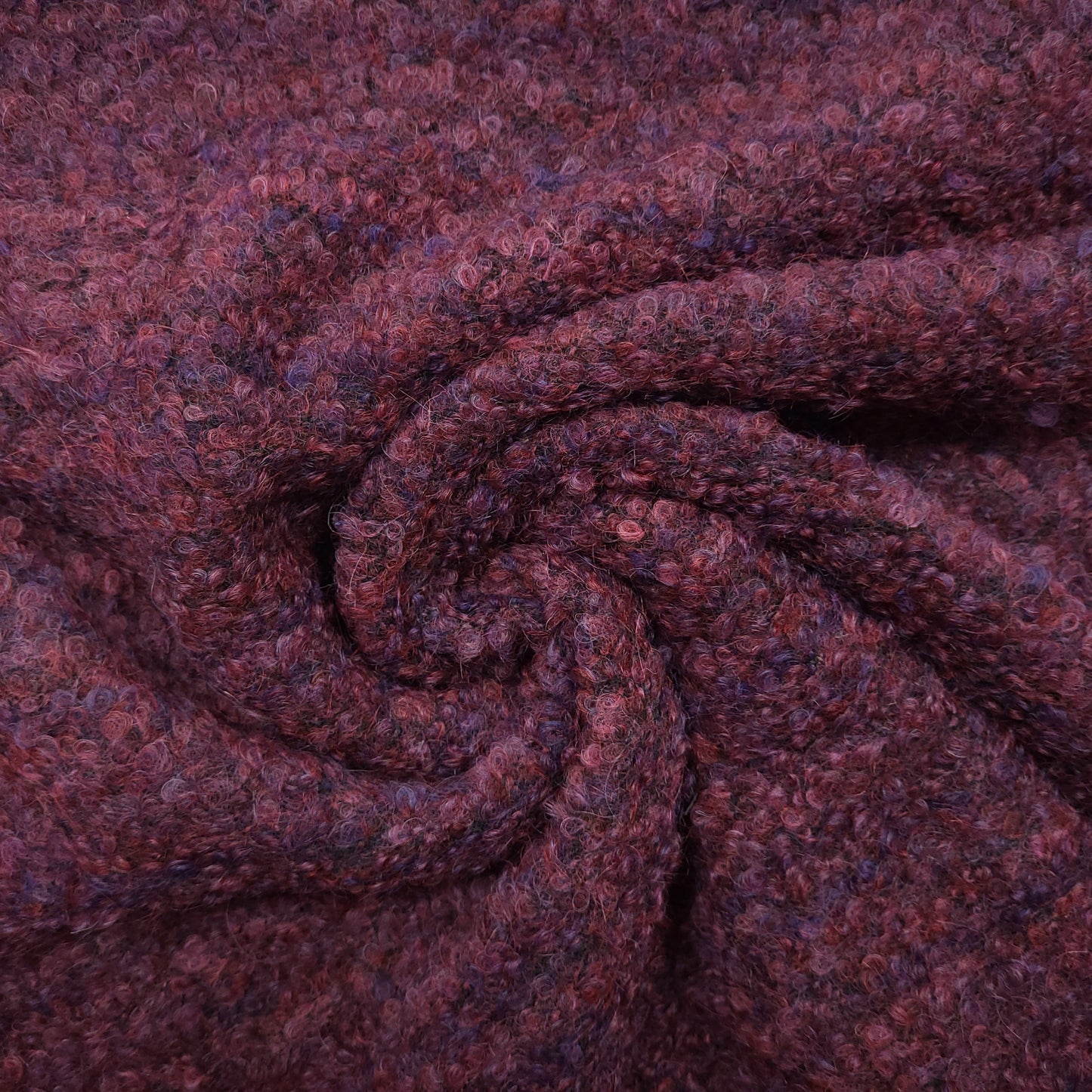 Wollbouclé Beere meliert CSM-STOFFE