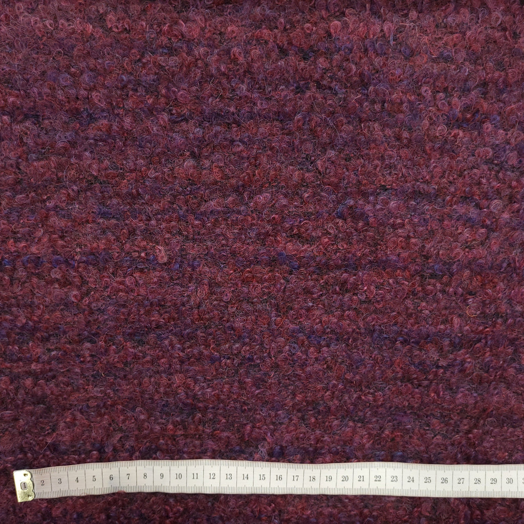 Wollbouclé Beere meliert CSM-STOFFE