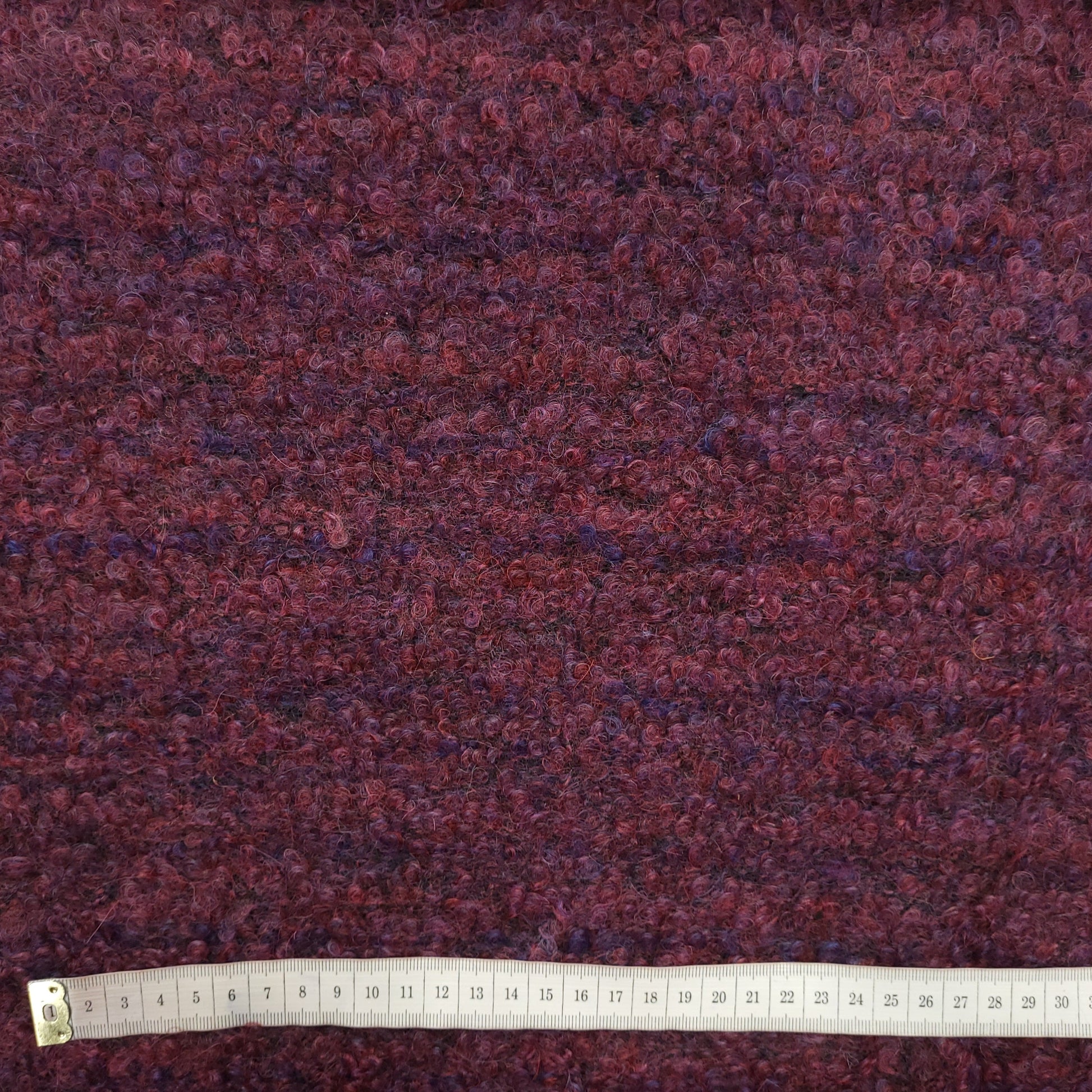 Wollbouclé Beere meliert CSM-STOFFE